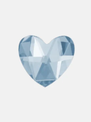 Heart Sparkle - CZ - White or Ice-Blue