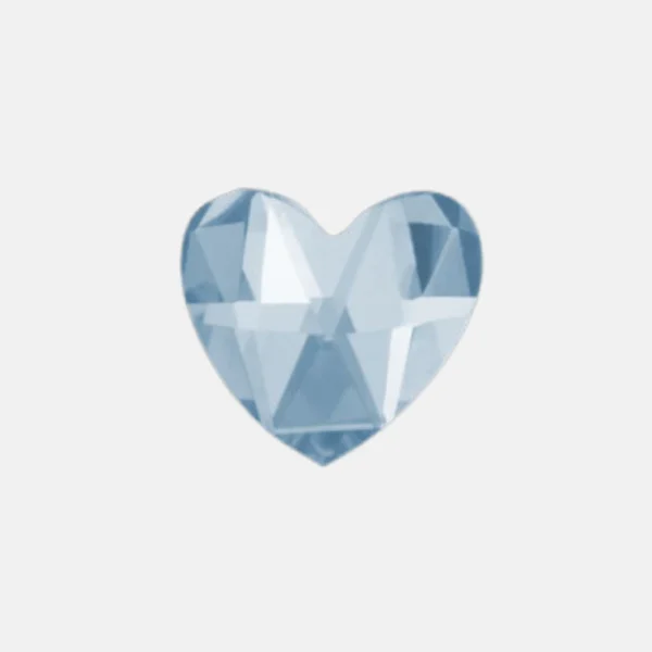 Heart Sparkle - CZ - White or Ice-Blue