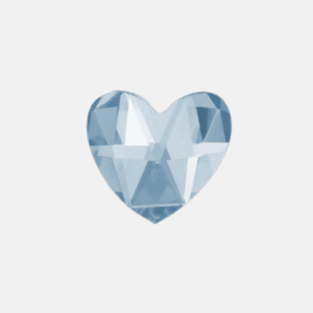 Heart Sparkle - CZ - White or Ice-Blue