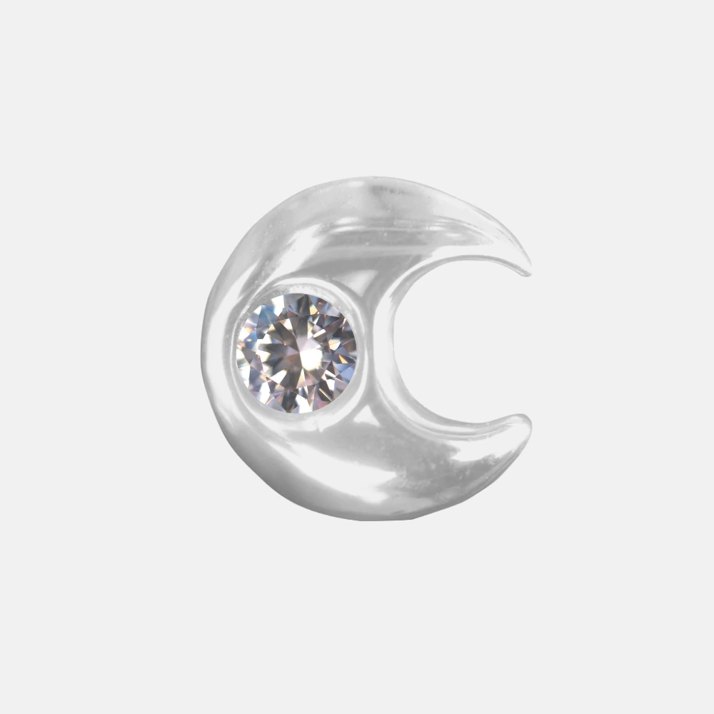 Moon with Gem - Various Gems